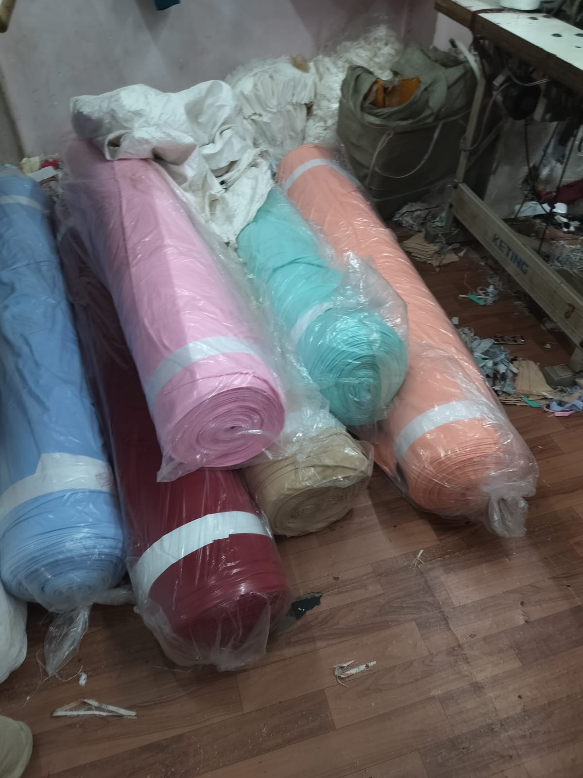 Premium Fabric Rolls in Pastel Tones